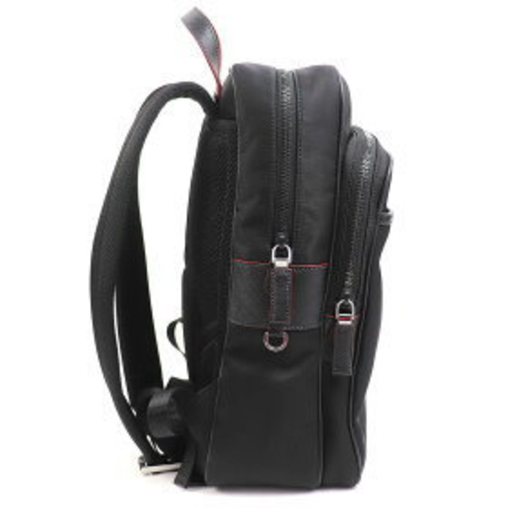 Prada Triangle Square Backpack Testo Nylon Saffia… - image 3